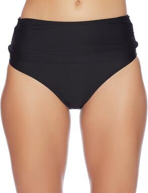 Athena - Hey There Stud Fold Over High Waist Bikini Bottom Black sz 14